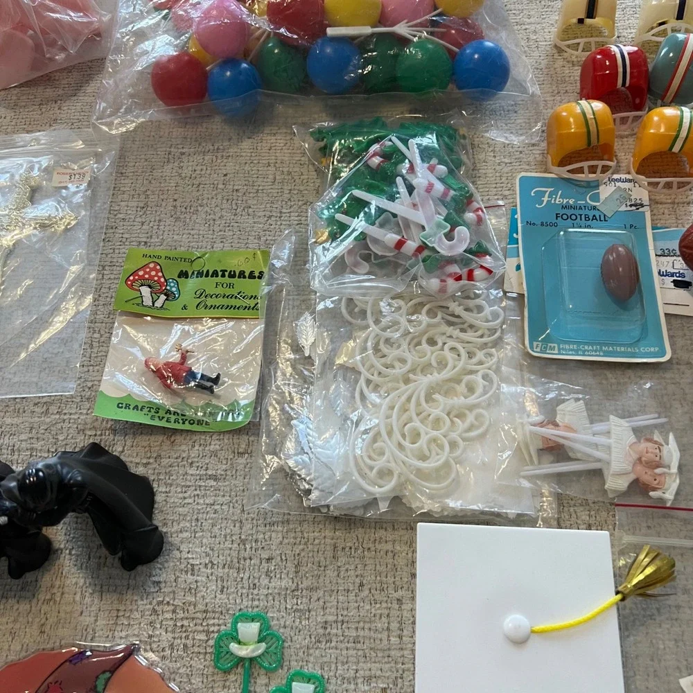 Vintage Lot Cake Toppers Decor Holiday Birthday Disney Garfield Sports Baby More